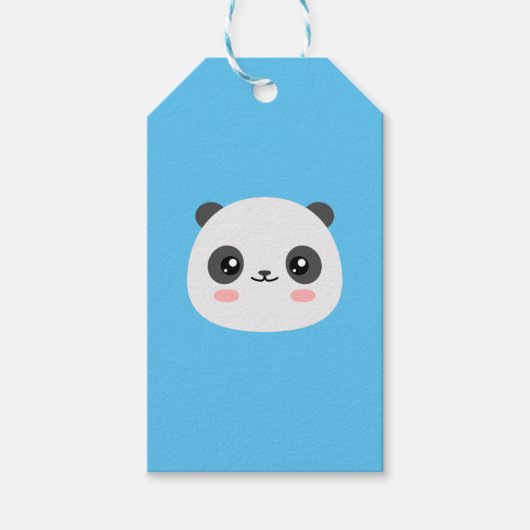 Cute Panda Cadeaulabel (Voorkant)