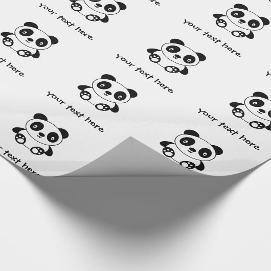 Cute Panda Cadeaupapier (Hoek)