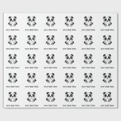 Cute Panda Cadeaupapier (Vlak)