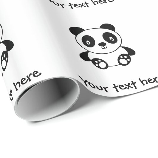 Cute Panda Cadeaupapier (Rol Hoek)