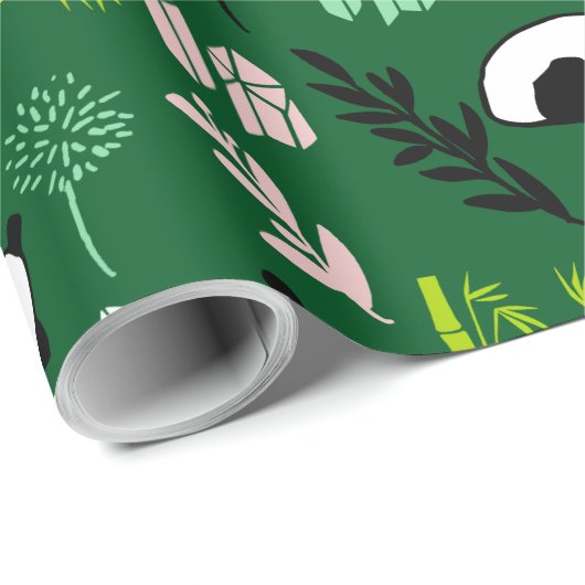 Cute Panda Cadeaupapier (Rol Hoek)
