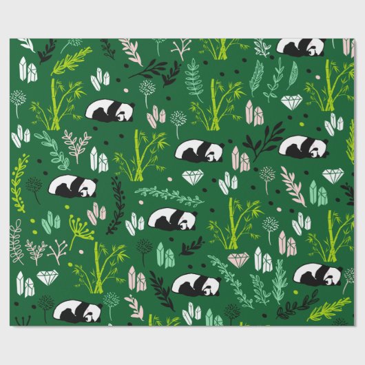 Cute Panda Cadeaupapier (Vlak)