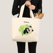 Cute Panda canvas tassen (Voorkant (product))