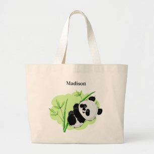 Cute Panda canvas tassen
