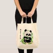 Cute Panda canvas tassen (Voorkant (product))