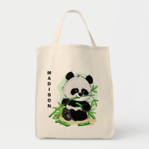 Cute Panda canvas tassen