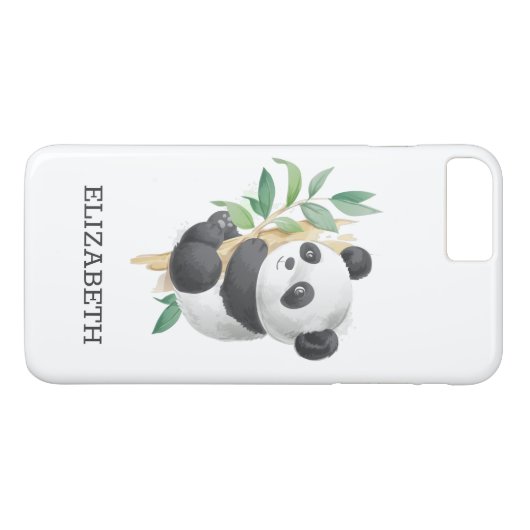 Cute Panda Case-Mate iPhone Case (Achterkant (Horizontaal))