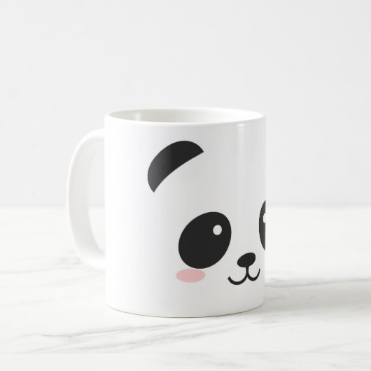 Cute Panda Classic Mok voor kinderen (Voorkant links)