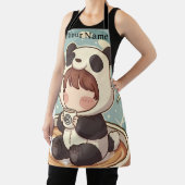Cute Panda Coffee Kitchen Chef Apron Schort (Insitu)