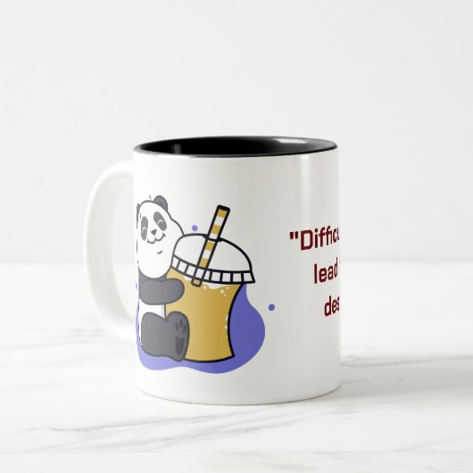 Cute Panda Coffee Mok (Voorkant links)