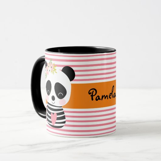 Cute Panda Coffee/Tea Mok (Voorkant links)