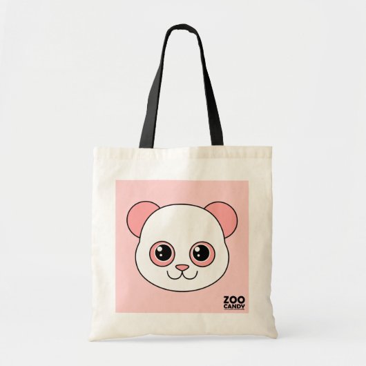 Cute Panda Cotton Snoep Tote Bag (Voorkant)