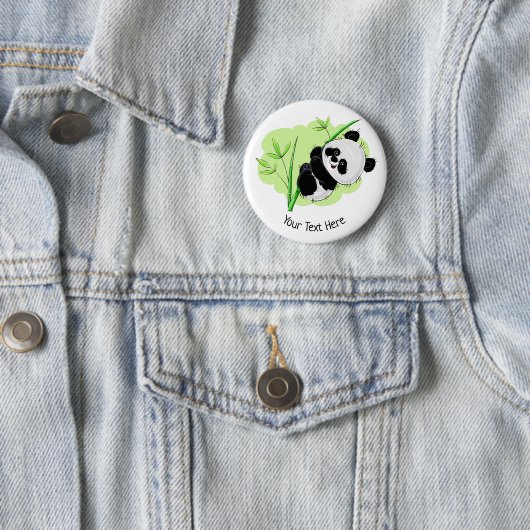 Cute Panda custom text button (In situ)
