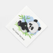 Cute Panda custom text paper napkins Servet (Hoek)