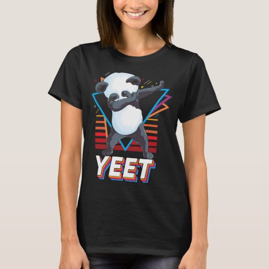 Cute panda dab dans grappig Dabbing panda beer Ret T-shirt (Voorkant)