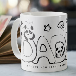 Cute Panda DADDY Personalized Gift Koffiemok