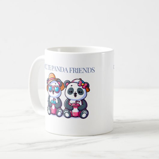 Cute Panda Design Koffiemok (Voorkant links)