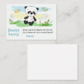 Cute Panda Diaper Raffle Tickets (Voorkant / Achterkant)