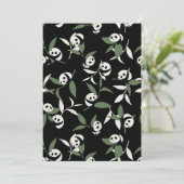 Cute Panda die Bamboo Garden speelt Bedankkaart (Staand voorkant)