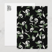 Cute Panda die Bamboo Garden speelt Bedankkaart (Voorkant / Achterkant)