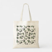 Cute Panda die Bamboo Garden White Ver speelt Tote Bag (Achterkant)