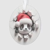 Cute Panda Double-Sided Holiday Ornament (voorkant)