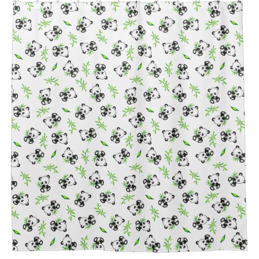 Cute Panda Douchegordijn (Voorkant)