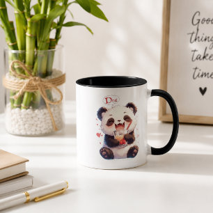 Cute Panda Drinkende Bubble Tea Accent Koffiemok Mok