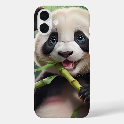 Cute Panda Eating Bamboo Case-Mate iPhone Case (Achterkant)