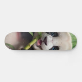 Cute Panda Eating Bamboo Persoonlijk Skateboard (Horizontaal)