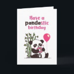 Cute Panda Eating Donut Pandastic Funny Birthday Kaart<br><div class="desc">Grappig en schattig verjaardagskaart voor degenen die van puns en humor houden. Ideaal om je vrienden en familie geluk te wensen met hun verjaardag. Bezoek onze winkel voor meer collectie met verjaardagskaarten. Je zult iets coole,  humoristische en soms sarcastische verjaardagskaarten vinden voor je speciale iemand.</div>