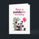 Cute Panda Eating Donut Pandastic Funny Birthday Kaart<br><div class="desc">Grappig en schattig verjaardagskaart voor degenen die van puns en humor houden. Ideaal om je vrienden en familie geluk te wensen met hun verjaardag. Bezoek onze winkel voor meer collectie met verjaardagskaarten. Je zult iets coole,  humoristische en soms sarcastische verjaardagskaarten vinden voor je speciale iemand.</div>
