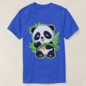 Cute Panda eet Bamboo T-shirt (Design voorkant)
