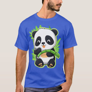 Cute Panda eet Bamboo T-shirt