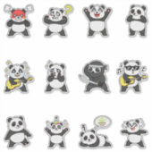 Cute Panda Emoji Sticker Pack (Voorkant)