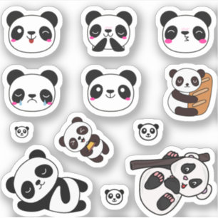 Cute Panda Emoji Sticker Pack