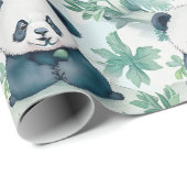 Cute panda en bamboeboom cadeaupapier (Rol Hoek)