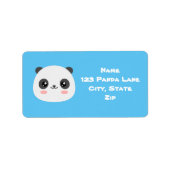Cute Panda Etiket (Voorkant)
