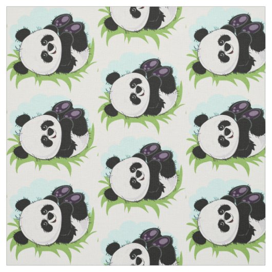 Cute Panda fabric 2/4 Stof (Swatch)