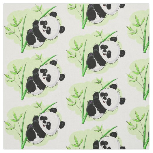 Cute Panda fabric 3/4 Stof (Swatch)