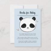 Cute Panda Face Books for Baby Request Kaart (Voorkant)