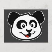 Cute Panda Face Briefkaart (Voorkant)