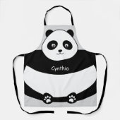 Cute Panda Face Funny All-Over Print Schort (Voorkant)
