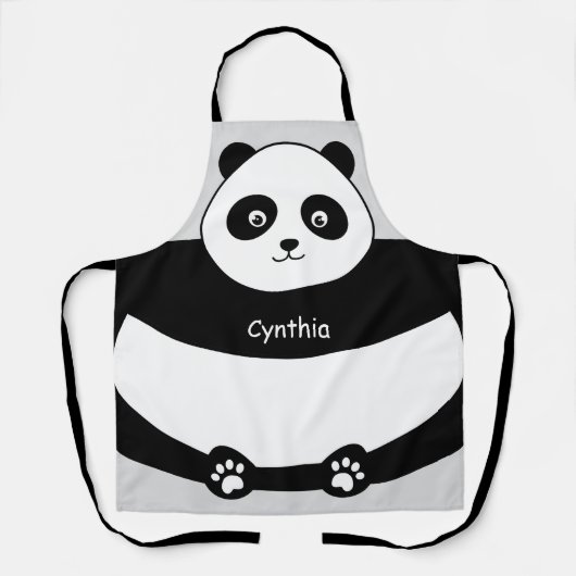 Cute Panda Face Funny All-Over Print Schort (Voorkant)