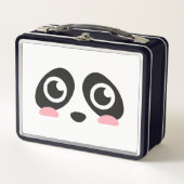 Cute Panda Face met Big Eyes Lunch Box (Voorkant)