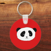 Cute Panda Face Patrored Sleutelhanger (Voorkant)