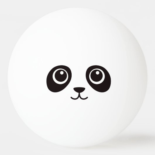 Cute panda face pingpongbal (Voorkant)