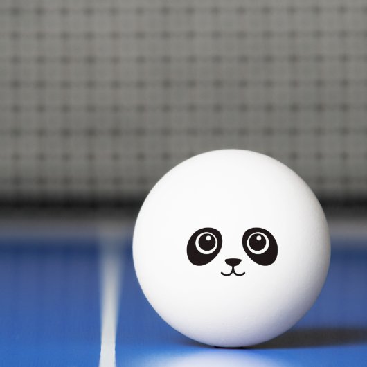 Cute panda face pingpongbal (Net)