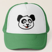 Cute Panda Face Trucker Pet (Voorkant)