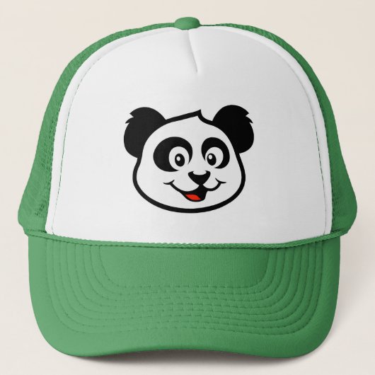 Cute Panda Face Trucker Pet (Voorkant)